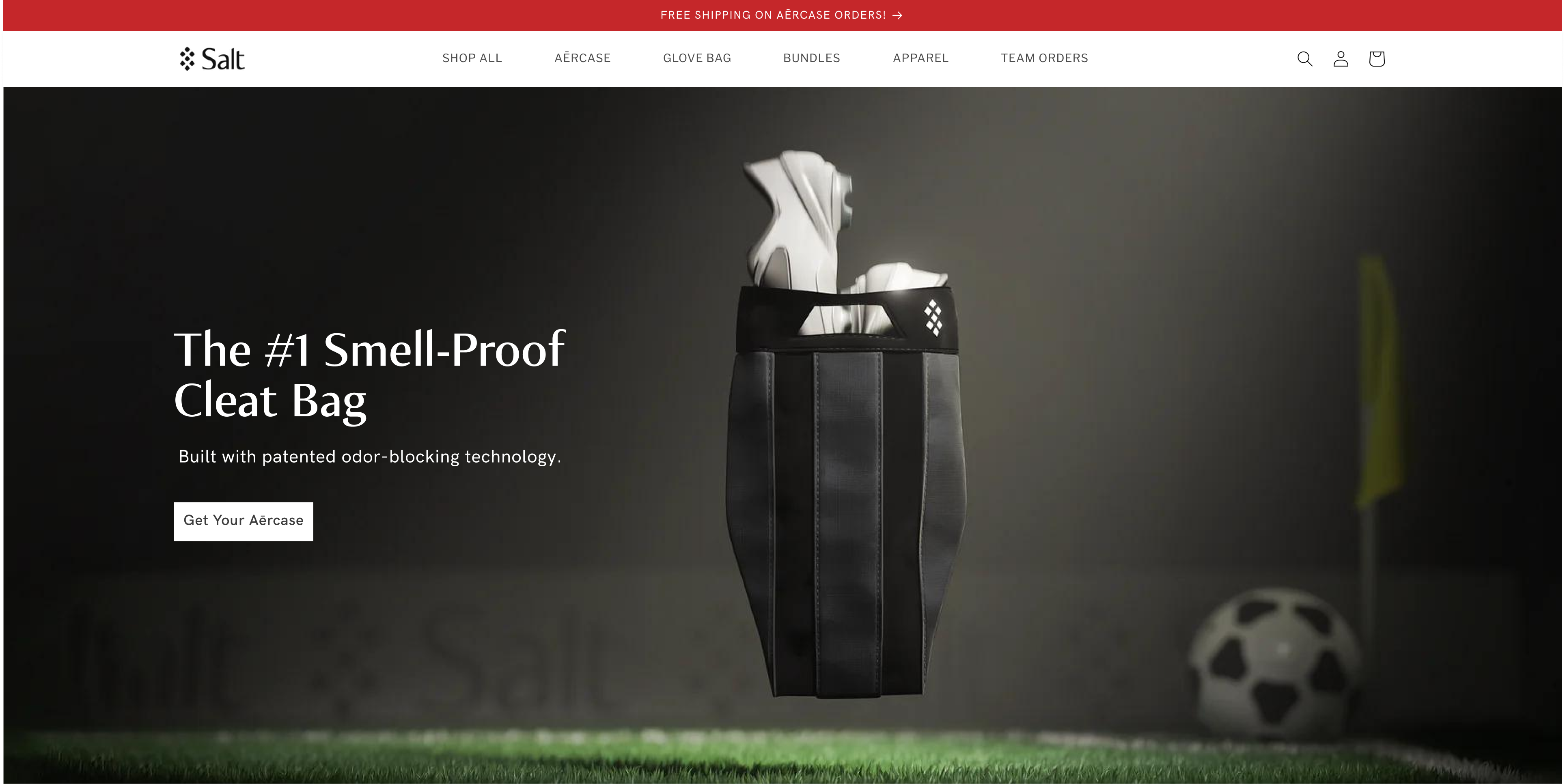 Salt Athletic website in use