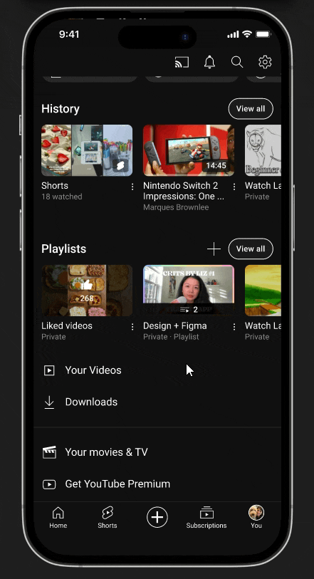 Watch schedule feature prototype