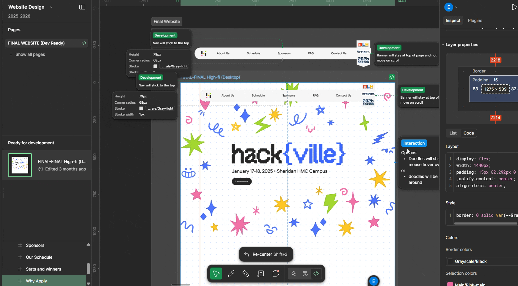 Developer annotations walkthrough