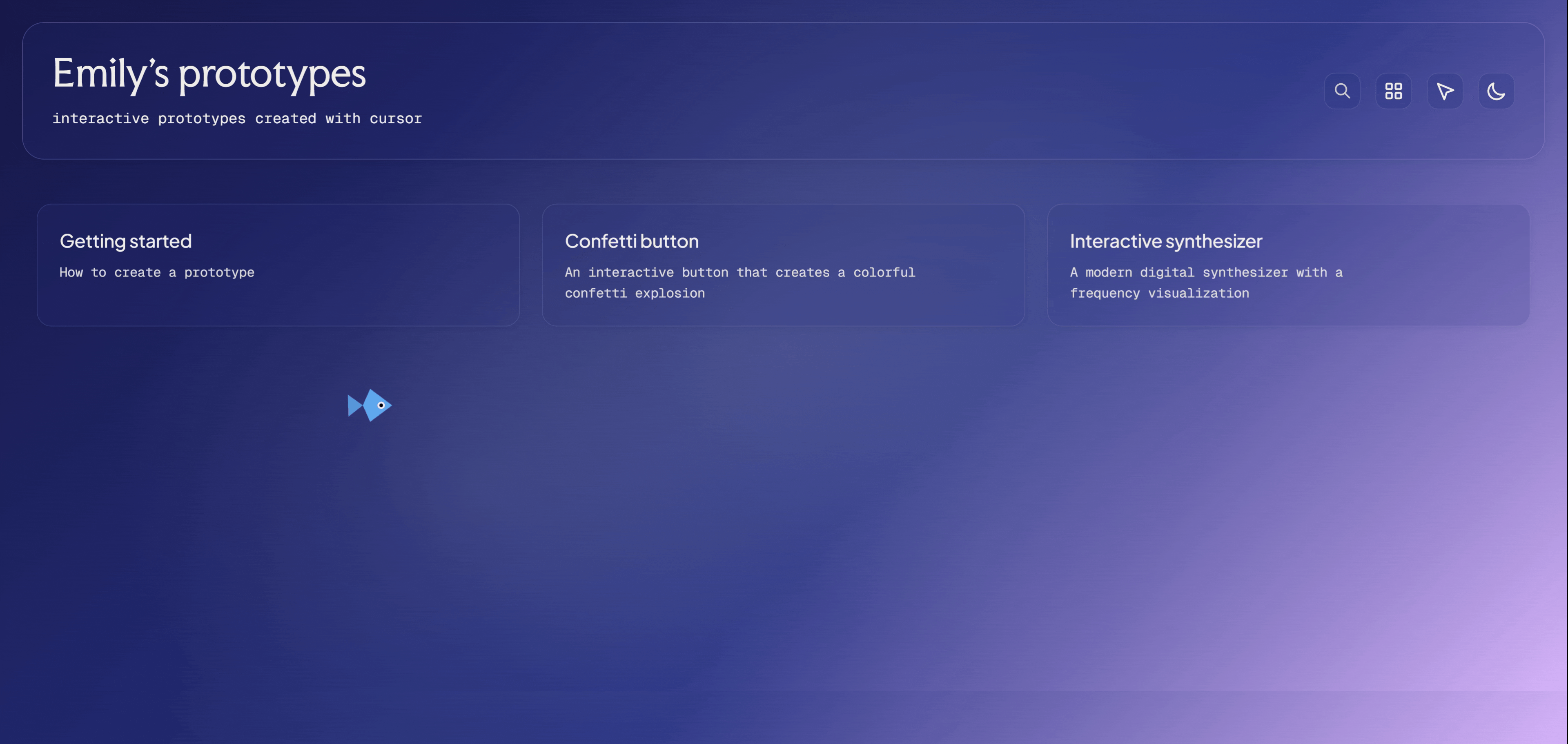 Cursor prototyping experiment