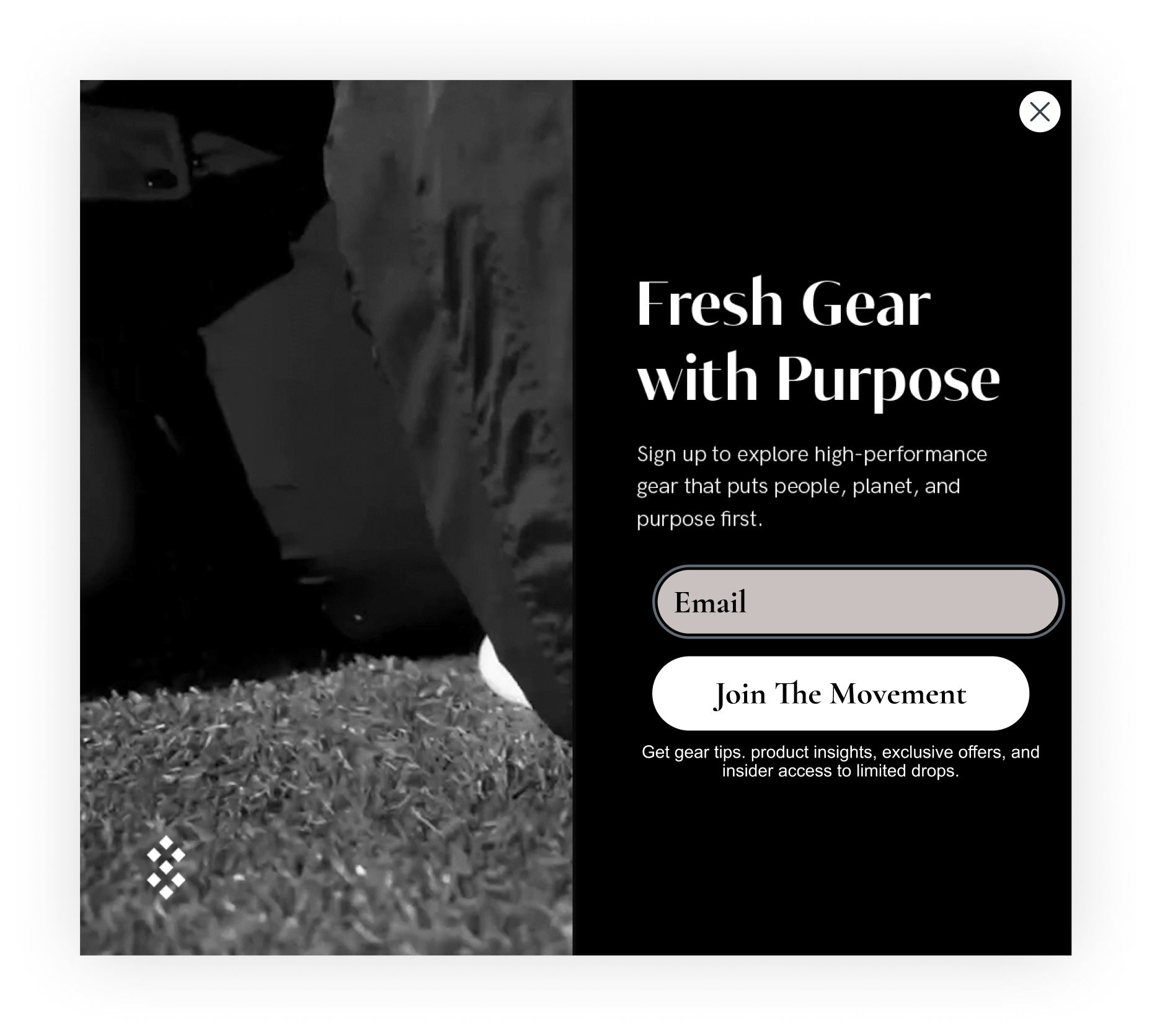 Mailing list before redesign